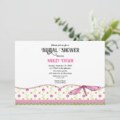 スクリエレガントお洒落プトBohoフローラブライダルシャワー 招待状 (スタンド正面)