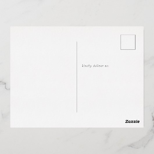 スクリエレガントットディスコボールバチェロレッテ実在 箔招待状ポストカード (裏面)