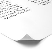 スクリエレガントップ20台バラの結婚座席表 ポスター (角)