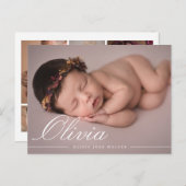 スクリエレガントプトのモダンコラージュの発表 案内ポストカード (正面/裏面)