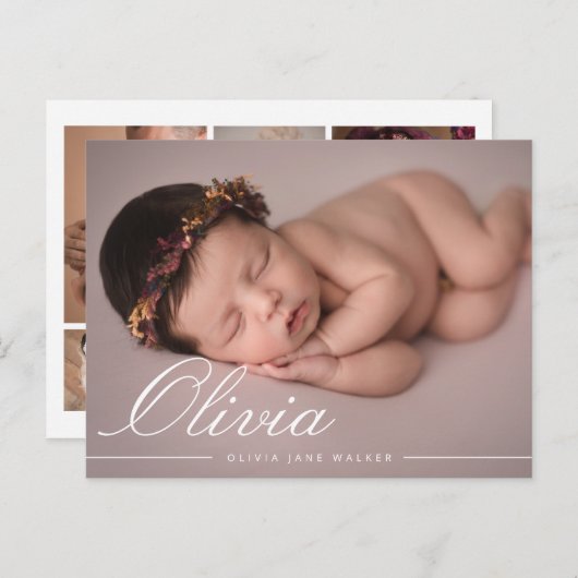 スクリエレガントプトのモダンコラージュの発表 案内ポストカード (正面/裏面)