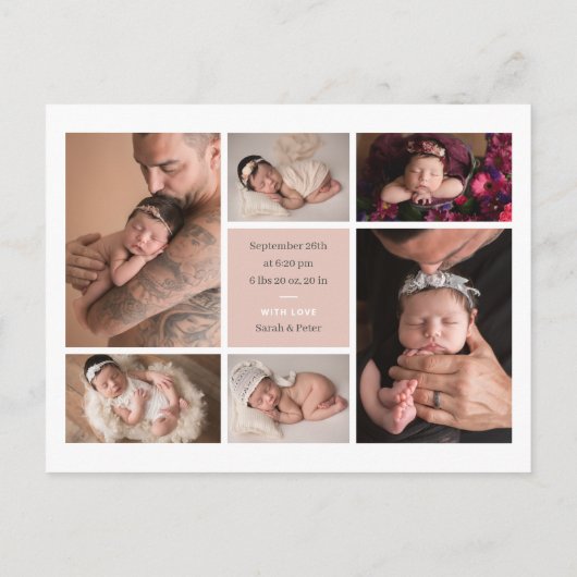 スクリエレガントプトのモダンコラージュの発表 案内ポストカード (裏面)