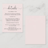 スクリエレガントプトの結婚詳細 エンクロージャーカード (正面/裏面)