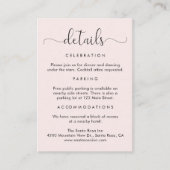 スクリエレガントプトの結婚詳細 エンクロージャーカード (正面)