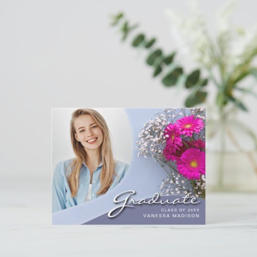 スクリエレガントプトの花 |写真モダングラード ポストカード (スタンド正面)