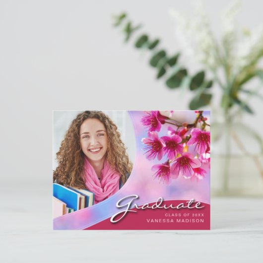 スクリエレガントプトの花 |写真モダングラード ポストカード (スタンド正面)