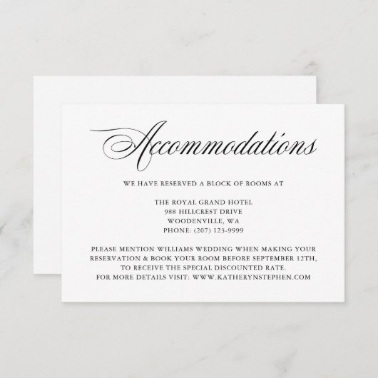 スクリエレガントプトアコモデーションエンクロージャカード エンクロージャーカード (正面/裏面)