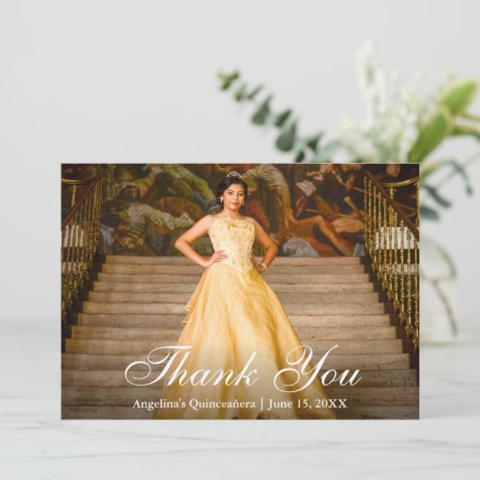 スクリエレガントプトキンセアニェラ写真 サンキューカード (スタンド正面)