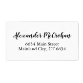 スクリエレガントプトタイポグラフィ出荷住所 シール (正面)