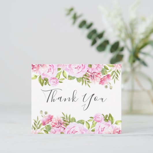 スクリエレガントプトバラガーデンビジネスサンキューカード サンキューカード (スタンド正面)