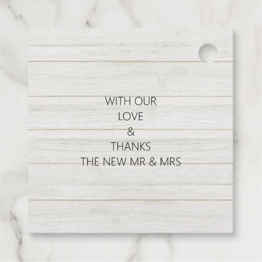 スクリエレガントプト·ウッド·ラブ·イズ·スイート·金ゴールド フェイバータグ (裏面)