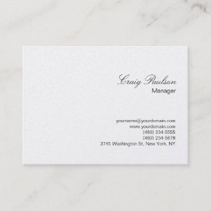 スクリエレガントプトPlain Chubby Business Card 名刺