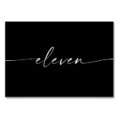 スクリエレガントミニマルプトのテーブルカード番号11 テーブルナンバー (正面)
