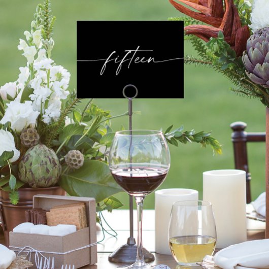 スクリエレガントミニマルプト表カード番号15 テーブルナンバー