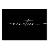 スクリエレガントミニマルプト表カード番号19 テーブルナンバー (正面)