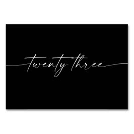 スクリエレガントミニマルプト表カード番号23 テーブルナンバー