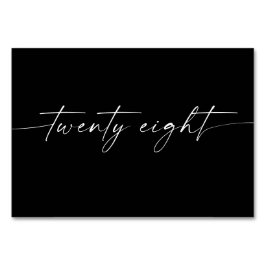 スクリエレガントミニマルプト表カード番号28 テーブルナンバー