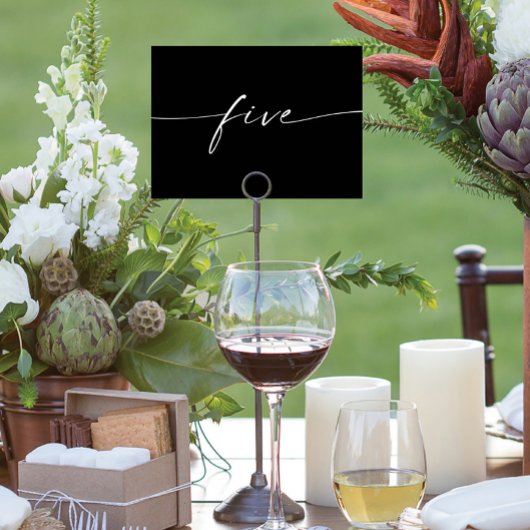 スクリエレガントミニマルプト表カード番号5 テーブルナンバー