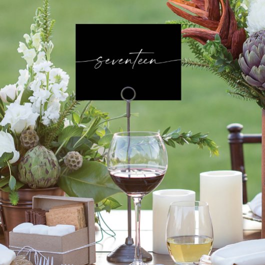 スクリエレガントミニマルプト表カード番号7 テーブルナンバー