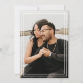 スクリエレガントモダンッミニマルトありがとう 招待状 (裏面)