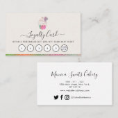 スクリカスタムプトロゴベーカリーのビジネスロイヤリティカード 名刺 (正面/裏面)