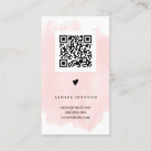 スクリクールップブラシストロークのロ感謝していゴの順序 名刺 (裏面)