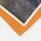 スクリグランジプト卒業12フォトコラージュオレンジ フリースブランケット (角)