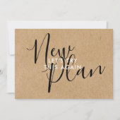 スクリシンプルプトの新規計画日付の変更 招待状 (正面)