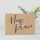 スクリシンプルプトの新規計画日付の変更 招待状 (スタンド正面)