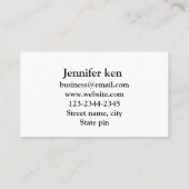 スクリシンプルプトミニマルブラックフラットロイヤリティカード ロイヤリティカード (裏面)