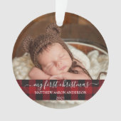 スクリスタイリッシュプトマイ初めてのクリスマスベビープレイド オーナメント (正面)