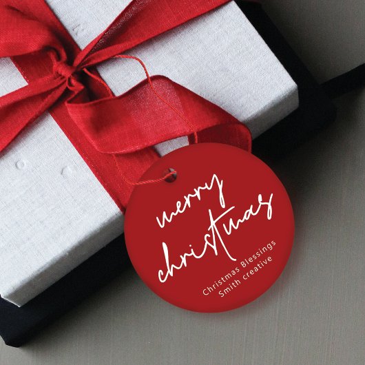 スクリップモダンタイポグラフィクリスマスプレゼントラベル フェイバータグ
