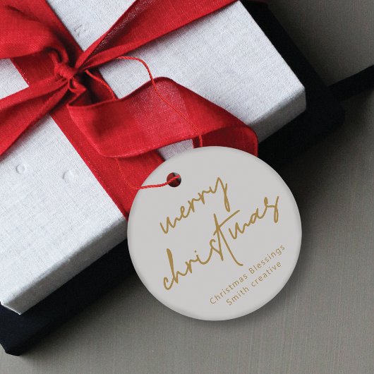 スクリップモダンタイポグラフィクリスマスプレゼントラベル フェイバータグ