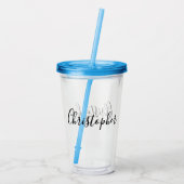 スクリパーソナライズされたプト名 アクリルタンブラー (裏面)