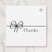 スクリパーソナライズされたプト赤ちゃんシャワーありがとう フェイバータグ (裏面)