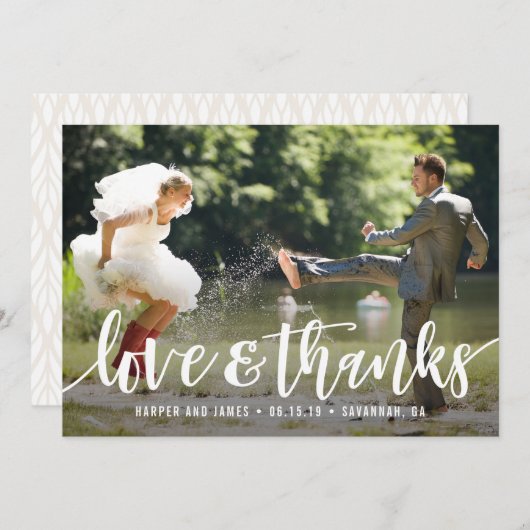 スクリファンキープトのお礼の写真カード サンキューカード (正面/裏面)