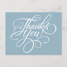 スクリファンシープトAquamarineブルーサンキューカード ポストカード