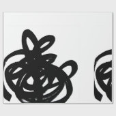 スクリブルラッピング紙 ラッピングペーパー (フラット)