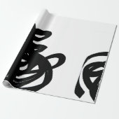 スクリブルラッピング紙 ラッピングペーパー (アンロールド)