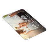 スクリプお洒落トのフルフォト日付の保存 マグネット (右側)