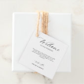 スクリプお洒落トのミニマリスト結婚ブラック フェイバータグ (インサイチュ)