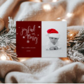 スクリプお洒落トの喜びと陽気なクリスマスカード 招待状