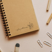 スクリプお洒落トエレガント名前をカスタムする蓮の花 ラバースタンプ