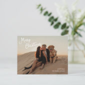 スクリプお洒落ト写真のクリモダンスマス シーズンポストカード (スタンド正面)