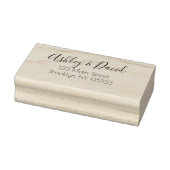 スクリプお洒落ト差出人住所 ラバースタンプ (スタンプ)