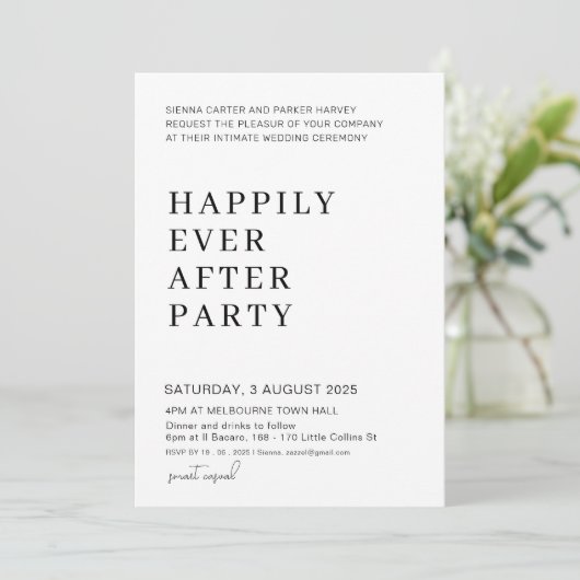 スクリプお洒落ト結婚の無ファンシー愛 招待状 (スタンド正面)