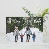 スクリプお洒落ト赤メリークリスマスフォト シーズンカード (スタンド正面)