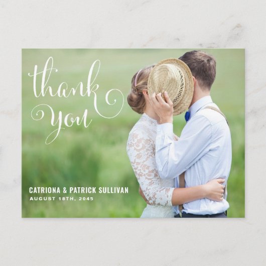 スクリプお洒落ト |さん結婚のポストカード ポストカード (正面)