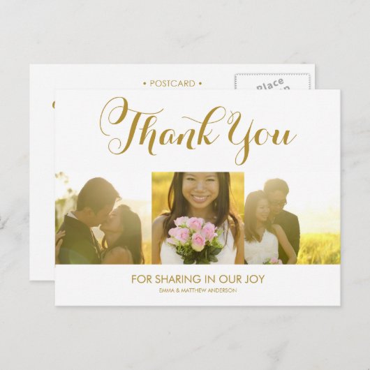 スクリプお洒落ト |さん結婚のポストカード ポストカード (正面/裏面)