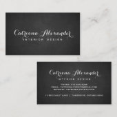 スクリプお洒落トChalkboard名刺 名刺 (正面/裏面)